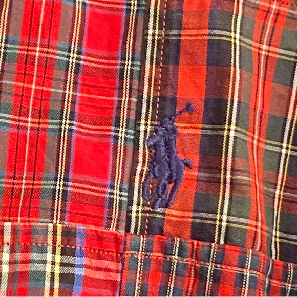 Ralph Lauren, Men’s polo patchwork casual shirt, Size: XL, with Horse logo - Picture 5 of 11